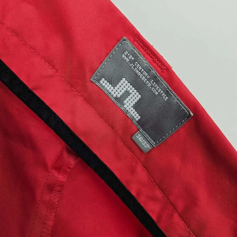 J Lindeberg Shorts Mens 36 32 Activewear Athleisure Casual Chino Fiery Red